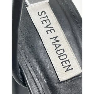 Steve Madden LOFTY Women's Black Block High Heels Slingback Platform Sandals 7.5 thumbnail 5