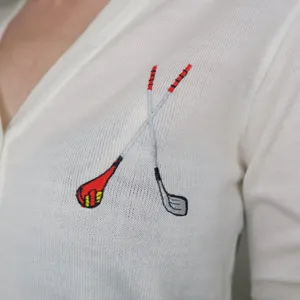Vintage 70s Golf Embroidered Cardigan Sweater thumbnail 5