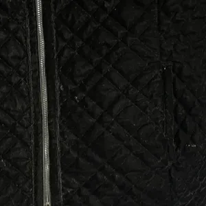 Chicos Black Quilted Velour Reversible Full Zip Mock Neck Vest Equestrian Chic thumbnail 4