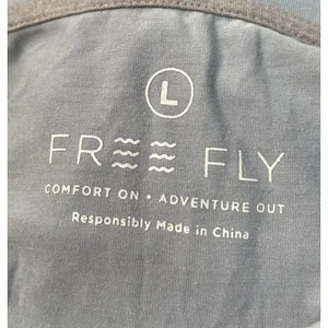 Free Fly Tee Shirt Size Large Blue Bamboo Shade Base Layer Long Sleeve Gorpcore thumbnail 6