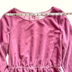 J.Crew Velvet Dress Long Sleeve Tulip Hem Pink Mauve Party Cocktail Size‎ 2 thumbnail 5