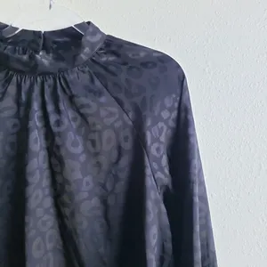 VICI Leopard Long Sleeve Keyhole Blouse thumbnail 4