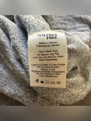 Aritzia Wilfred Abby Plunge V-Neck Long Sleeve Midi Dress Medium thumbnail 5