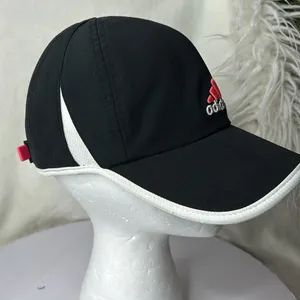 Adidas Adizero Womens Black Pink Strapback Hat Cap Running Tennis Wicking OZ. thumbnail 3