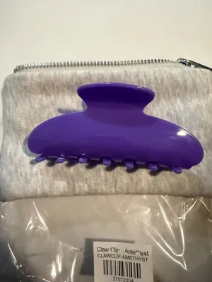 PARKE Claw Clip with Pouch Amethyst NIP thumbnail 5