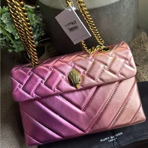 Authentic KURT GEIGER LONDON Quilted 2 tone leather convertible Crosby/shoulder thumbnail 11