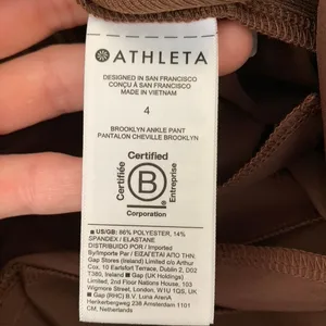 ATHLETA Brooklyn Mis Rise Ankle Pant Hearth Rose Womens Size 4 198671 thumbnail 13