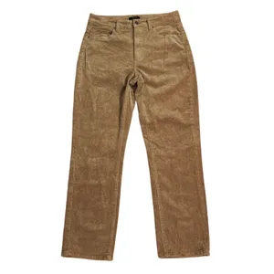 Quince Size 10 Organic Stretch Corduroy Straight Leg Pants Warm Brown Tan thumbnail 2
