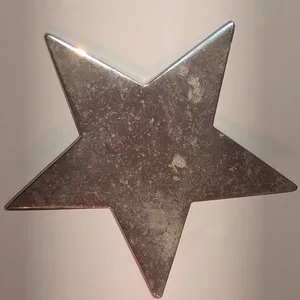 Silver Tone Vintage Star Brooch thumbnail 1
