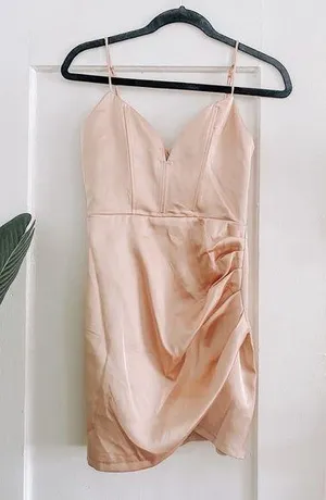 ZARA // Blush pink mini dress thumbnail 1