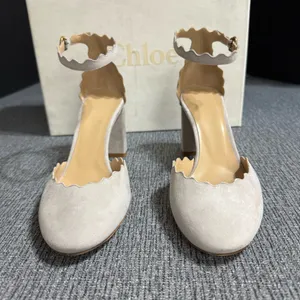 Chloe Lauren Scallop Ankle Strap D’ Orsay Pumps thumbnail 6