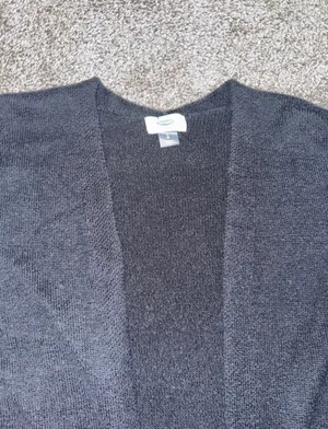 Black Long Cardigan  thumbnail 3