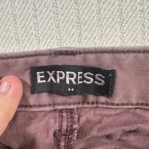 express cuffed chino shorts purple low rise shortie size 2 distressed thumbnail 7