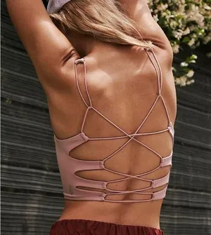 Free People Movement | SHES GOT THE RHYTHM TANK Sz XL Light Pink Yoga Workout thumbnail 2