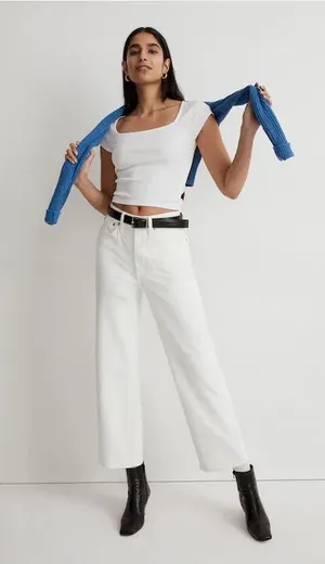 MADEWELL Petite Perfect Vintage Wide Leg Crop thumbnail 1