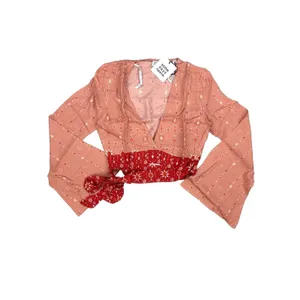Some Days Lovin - Feeling The Love Crop Top & Pants in Pink & Red thumbnail 2