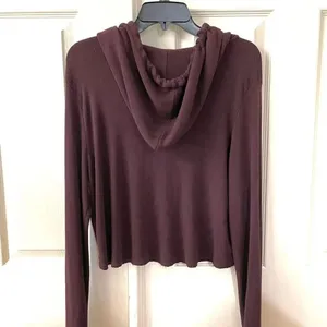 Brandy Melville burgundy sweatshirt thumbnail 6
