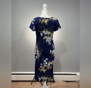 SALE! Navy Isabel Maternity Floral Dress Size M EUC thumbnail 2