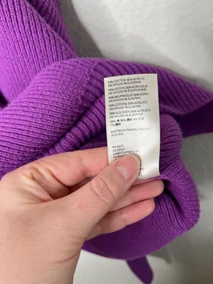 Free People Purple Easy Street Tunic Ribbed Chunky Knit Sweater Small thumbnail 8