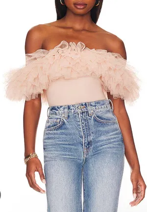 Free People Ruffle Tank thumbnail 1