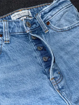 Abercrombie & Fitch Jeans The Dad High Rise Curve Love Distressed Women’s 25 / 0 thumbnail 6