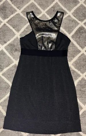 Black Sequin Dress Size L thumbnail 2