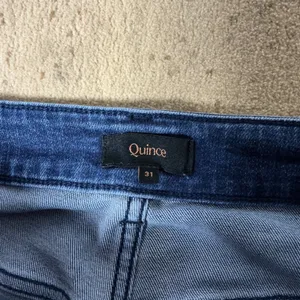 Quince Bella Stretch Patch Pocket Wide Leg Jeans Women 31 Blue High Rise Organic thumbnail 5