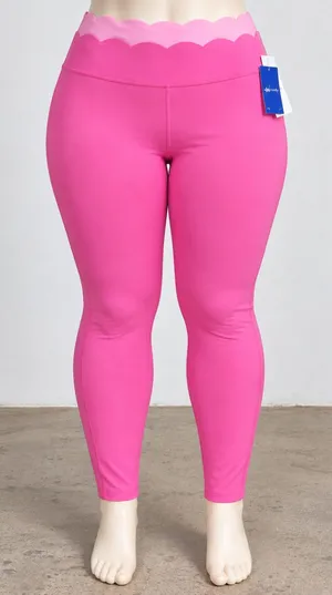 JoyLab XL Hot Pink High-Rise Double Scallop Waist Leggings NWT FLAW thumbnail 1