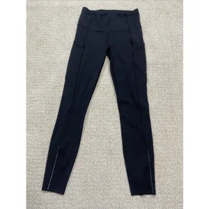 Lululemon Lead The Pack Reflective Tight 28" Black Running Leggings Size 4 thumbnail 8
