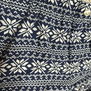 Aerie Blue White Snowflake Pajama Shorts Nordic Fair Isle Lounge Size Medium thumbnail 4