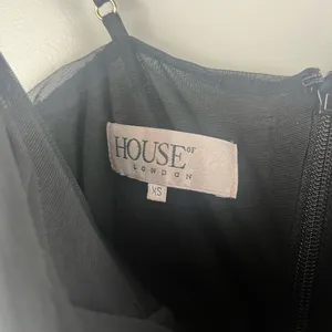 House of CB Black Fornarina Mesh Organza Dress Size extra small thumbnail 7