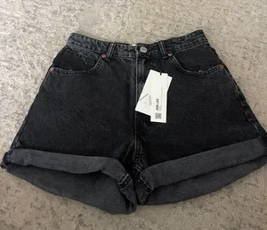 ZARA Black Mom Jean Shorts thumbnail 1