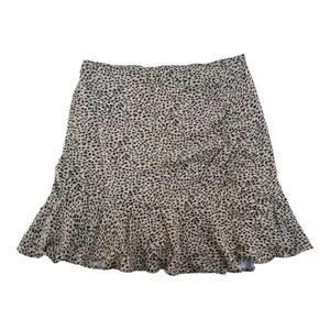 Ambercrombie & Fitch Leopard Print Skirt‎ Size XS Ruffle Hem￼ Fully Lined​​​ thumbnail 2