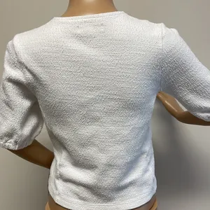 Madewell White Short Sleeve Wrap Top thumbnail 7