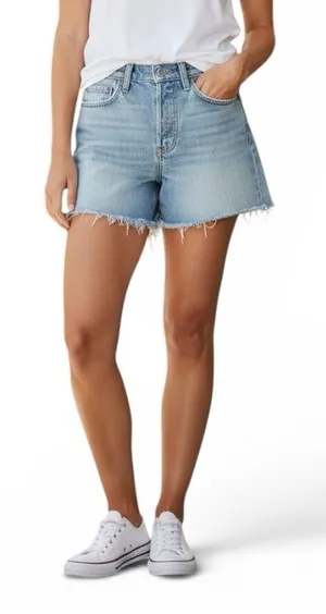 Levis cutoff Shorts Blue Denim Women's 27 thumbnail 1