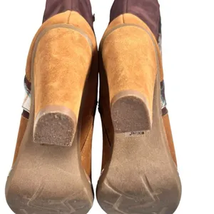Muk Luks Nola brown:suede vegan boho patchwork heeled boots thumbnail 11