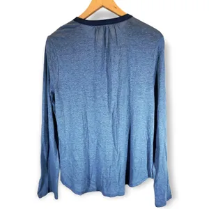 Lucky Brand | M | Linen Peasant Boho Pintuck Hidden Button Up Top Blouse Shirt thumbnail 8