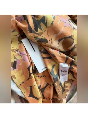 Acler Palms Dress in Kaleidoscope Floral Yellow, US6 thumbnail 10