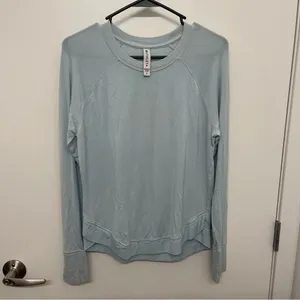 Athleta Mindset Sweatshirt Ethereal Blue Long Sleeve Top thumbnail 2
