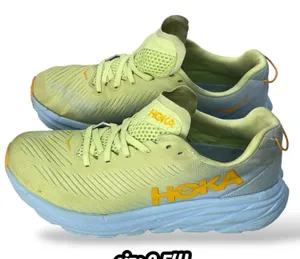 Hoka Rincon 3 Womens 8.5 Running Shoes Lime Green Blue (black spot was silicone) thumbnail 1