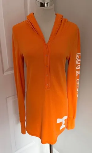 Y2k Orange Victoria'S Secret Pink University Of Tennessee Volunteers Thermal Top thumbnail 1