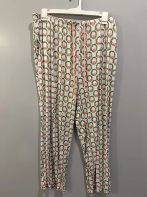Mary Square Charlotte Long Sleeve Button-Up Pajama Top and Pants Set Deck The Halls thumbnail 11