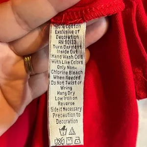 Quacker Factory Red Beaded Embroidered Lighthouse Nautical Themed Top Size Large‎ thumbnail 4