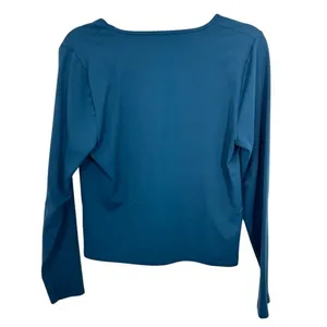 Abercrombie‎ & Fitch Soft AF Collection Teal V Neck Long Sleeve Top XL thumbnail 2