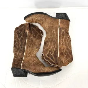 Ariat Heritage Western Cowboy Boots Women's 7 Tan Brown Distressed Leather thumbnail 5