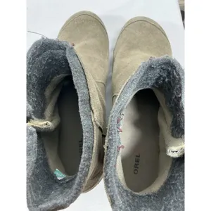 Womans Sorel Water Proof Ankle Boots 8.5 Taupe Side Zip Low Heel thumbnail 7