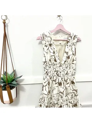 All About May Through the Trees Maxi Dress White Size US 6 thumbnail 3