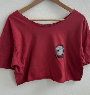 Vans Bulldog off the shoulder cropped top thumbnail 1