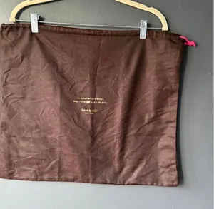 Kate Spade Brown Dust Bag with Pink Drawstring thumbnail 1