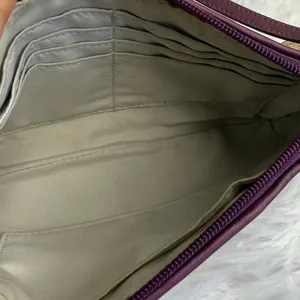 COACH y2k Purple Ashely Signature Canvas Wristlet Mini Purse thumbnail 7